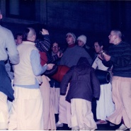 ISKCON Boston devotees chant Hare Krishna